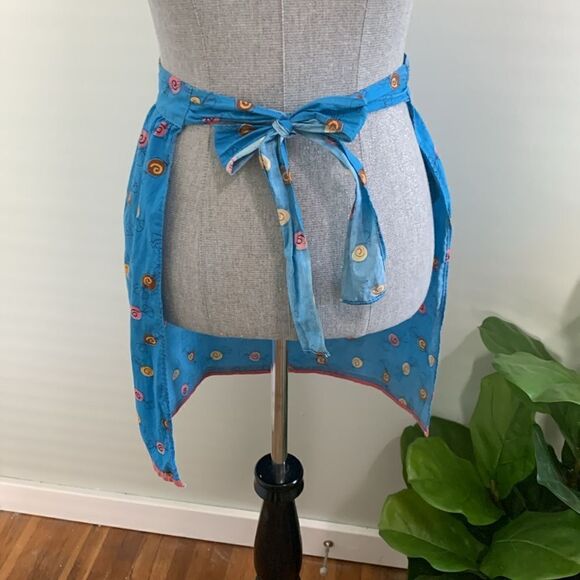 Vintage Handmade Half Apron Wrapped Candy Pattern - Picture 8 of 17